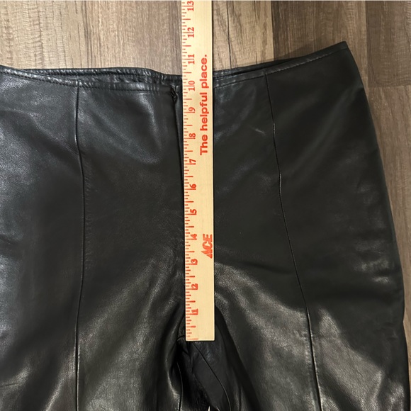 Caché super soft real leather pants, fully lined, black 8 NWT - Picture 4 of 9